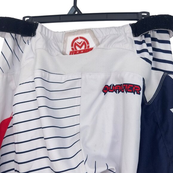 Moose Racing Qualifier Pants White/Red/Blue Mens SZ 44 Bike/Motocross Gear Adj - Picture 14 of 16